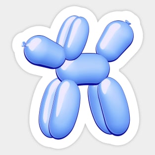 Balloon Dog Blue Sticker